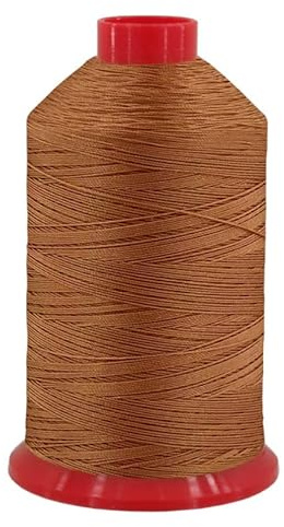 fuwi HT Ledergarn Stärke 20 - Sattlergarn & Jeansgarn extra stark - Hochfest, UV-beständig, 9.300 cN Reißkraft - Zwirn 0,5 mm für Leder & Outdoor, 1500 Meter (0024 Perlkupfer)