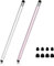 Penne Stilo per Schermi Tattili (Confezione da 2), 2 in 1 Penna Tattile Stilo in Gomma per Tablet, iPad Pro, iPad Air, Smartphone, Samsung Galaxy con 8 Punte di Sostituzione
