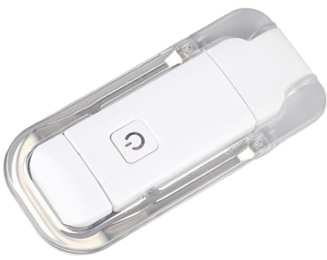 Spacnana 3 Helle Farben Augenschutz Clip-on-Buchleuchte Kunststoff Tragbare USB-wiederaufladbare Buch-Leseleuchte