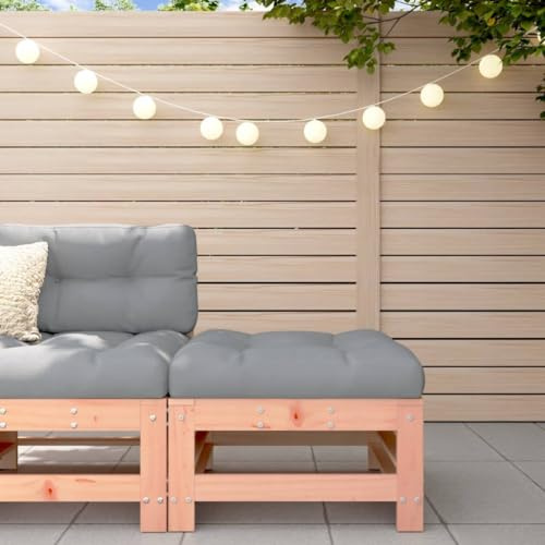 ZEYUAN Gartenhocker mit Kissen Massivholz Douglasie, Balkon Hocker, Fusshocker Garten, Hocker Garten, Fußhocker Für Sessel, Gartenmöbel Hocker 825672
