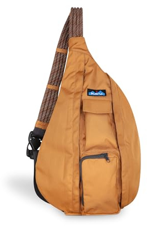 KAVU Original Rope Sling Pack with Adjustable Rope Shoulder Strap, Dune