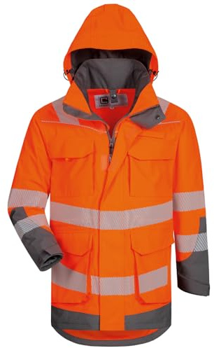 Elysee WARNSCHUTZPARKA HERWIN ORANGE/GRAU EN ISO 20471 - L