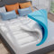 ELEMUSE Matratzen Topper 90x200cm, H4 Hart Gel Topper mit Waschbarem Flauschigem Bezug und Gelschaum, 7CM Höhe Weicher und Bequemer Matratzentopper für Boxspringbett und Unbequeme Betten Schlafsofa