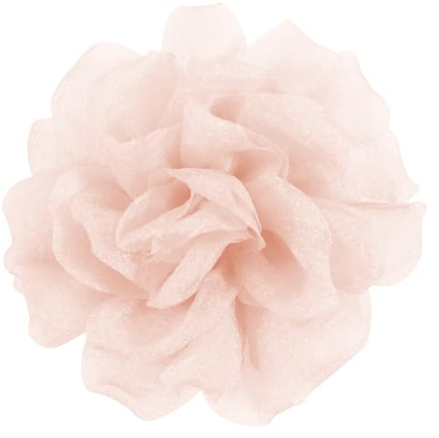 Mecool Haarspange Rose Brosche Kopfschmuck Blume Haarspange Haar Barrette Zubehör für Frauen Mädchen Party Hochzeit - Beige (11cm)