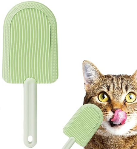 Katzenzungenkamm, Doppelseitige Katzenzungenbürste, Katzenpflegebürste, Katzenbürste für langhaarige und kurzhaarige Katzen, weiche Katzenbürste für Katze, Hund, Hase, Katzenkamm zum Entfernen von