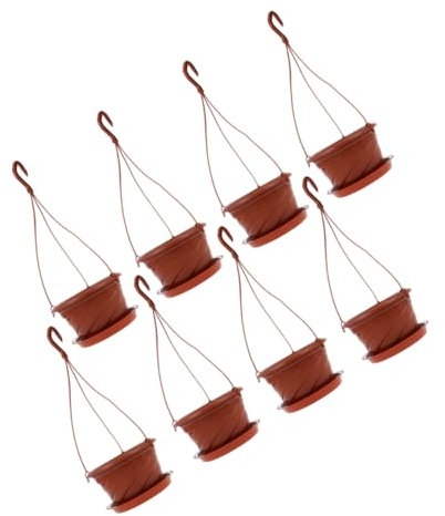 Happyyami 8ensembles Pots De Suspendus Plastique Plateau Et pour Chlorophytum Et Scindapsus Aureus Décoration Intérieur pour Maison Bureau Et Jardin