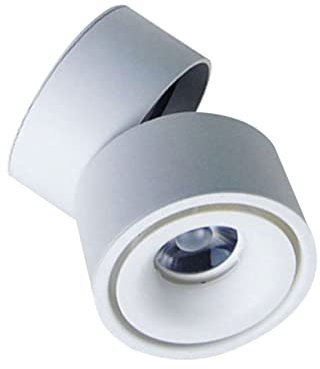 Operitacx 7W LED Deckenstrahler Verstellbare Für Innenräume Weiß Für Vitrinen Hotels Und Restaurants Einfache Montage An Wand Oder Decke