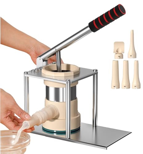 Sausage Stuffer Machine – Manual Meat Maker, Stainless Steel Sausage Tool | Meat Filling Equipment Used in Commercial Kitchens, Home Butchery, Sausage Production, Bulk Meat Filling for Casing Prep