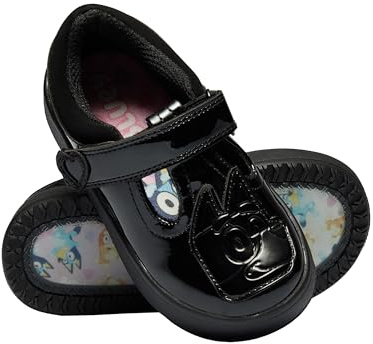 Bluey Girls School Shoes, Bingo Girls Shoes, Back to School, Mary Jane Footwear, Black 6
