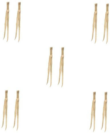 Mobestech 5 Ensembles Pinces Bronze Agrafe Pince À Accessoire Pince À Charbon D' Pour Pince À Épiler Pincettes En Laiton Pincettes Longues Golden 2 Pièces * 5