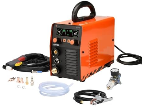 Cortadora de plasma, Cortadora de Plasma inversor CUT45i IGTB 220 máquina cortadora de 45 amperios, espesor máximo de corte de hasta 12mm