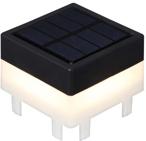 VILLCASE Solar-zaunpfostenleuchte Led Für Außenbereich Garten Terrasse Solarleuchte Für Zaunpfosten -terrassenpfostenleuchte -zaunleuchte Für Garten