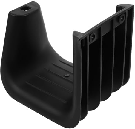 GALPADA Space-Saving Hose Pipe Holder for Vacuum Cleaner Accessories, Black Plastic Wall Mounted Hose Hanger with Sleek, Minimalist Design for Backyard and Central Storage