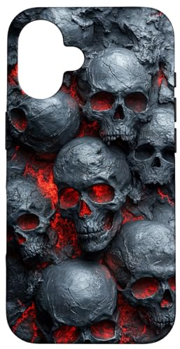 Porta de diseño de Arte de Halloween Dark Horror de Pila de Carcasa para iPhone 16