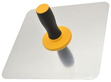 HONITANO Aluminum Plate Clay Board for Concrete Finishing Two-Tone Handle Design for Plastering Tool and Hand Trowel Applications in Construction Scenarios
