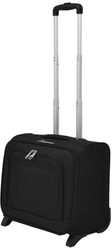 Générique Valise de Pilote Noir, Bagages & Maroquinerie, Valises, Noir, (Poids 2.91KG)