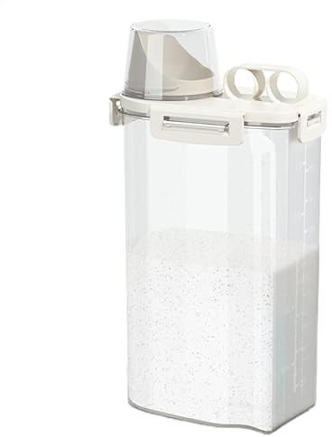 Kustimantu Vorratsdosen Luftdicht mit Messbecher, 3L Müsli Schüttdose & Frischhaltedosen, Trockenfutterbehälter, Satz für Getreide, Mehl usw