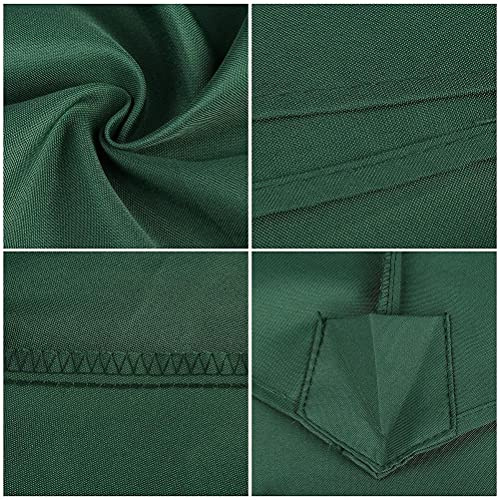 TOPINCN Auvent de Remplacement pour Parasol, Housse de Parasol en Polyester Imperméable, Tissu Anti-, Idéal pour la Cour, la Plage, Les de Piscine de 6,6 Pieds X, Pieds ou 9,8 X 9,8 (Green #17)