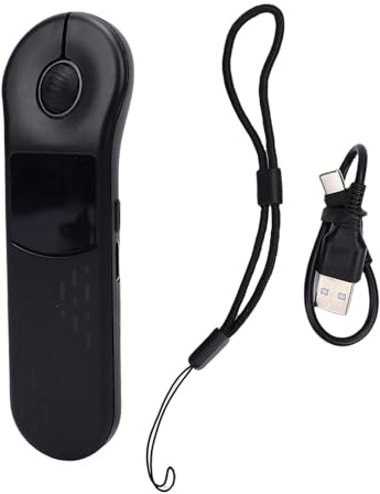 Topiky Präsentations Clicker, Kabellose Presenter Fernbedienung für PowerPoint, Wiederaufladbare 2,4 G Bluetooth Präsentations Clicker Maus mit Touchpad, PowerPoint Slide (Black)