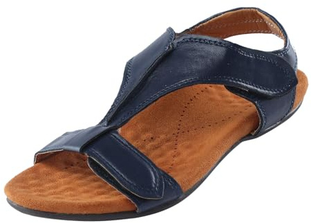 Generico Sandali Donna ortopedici con supporto per l'arco plantare da, estivi, comodi, da passeggio, da spiaggia, casual ed eleganti (Blue, 38)