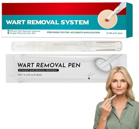 Warzenpflegestift mit Pfefferminzextrakt – Natürliche Warzenpflege für Zuhause, Präzise Anwendung bei Hautwucherungen & Skin Tags, Sanfte Formel für Alle Hauttypen, 1 Stück