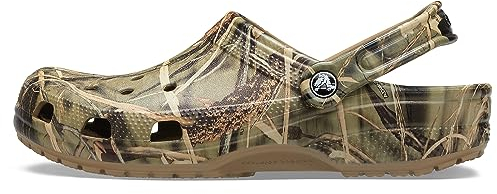 Crocs Classic Realtree, Unisex Adults Clogs, Brown (Khaki), 12 (48/49 EU)