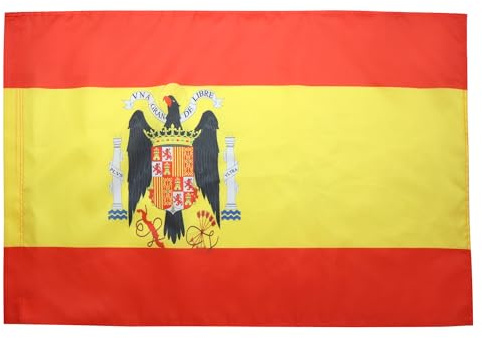 AZ FLAG Drapeau Espagne Franco 1938-1945 150x90 cm Polyester 100D Fourreau | Usage intérieur et extérieur Drapeau décoratif espagnol de Franco España de Franco coutures doubles et bords renforcés