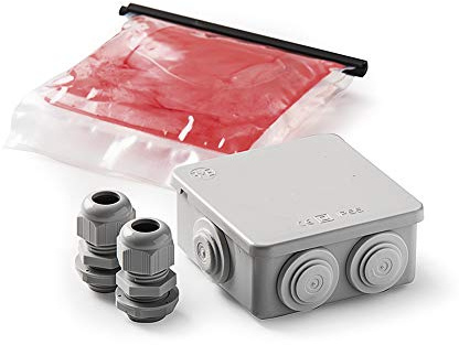 FAMATEL - CONNECT PLUS | Produkt von maximaler Wasserdichte | Mit Isoliergel und Stopfbuchse | Weiß und Rot