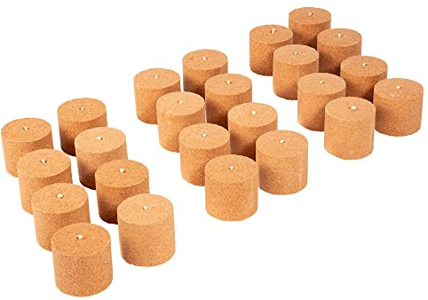 Novaliv 24x Holzspäne Brennelemente für Gartenfackel Wachsrollen für Gartenfackeln - Flackernder Feuer-Effekt - Outdoor Garten Gadget für Männer & Frauen - Feuerschale Feuersäule (7,5cm x 8cm Höhe)