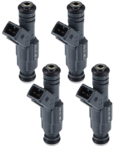 A ABSOPRO Combustible Inyector Boquilla para VW No.030906031J - 4 Uds Profundo Gris