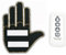GIVOKE Remote Control Car Finger Light, 3 Gesture LED Sign Light, Road Rage Signs for Men and Women (Battery Required)