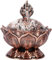 DeJivsin Bruciatore di incenso, Bruciatore Incenso in Grani, Bruciatore di Incenso, Bruciatore Incenso in Grani, Reflusso, 8 x 7 cm, in rame rosso, Bruciatore di Incenso, Mini Affumicatore