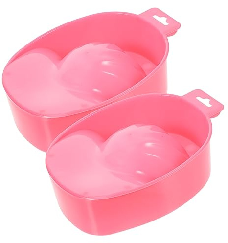 Healeved 6piezas Bowl De Remojo Para Manicura y Cuidado De Uñas Color Aleatorio Para Ablandar Cutículas y Retirar Uñas Postizas Dimensiones