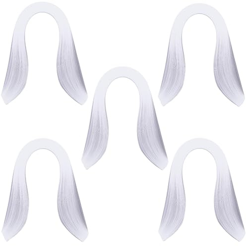 CRASPIRE 600 st vita Quilling pappersremsor set bredd 3 mm längd 39 cm Origami papper Quilling konstremsor för hantverksentusiast vuxna nybörjare gör-det-själv hantverk jul