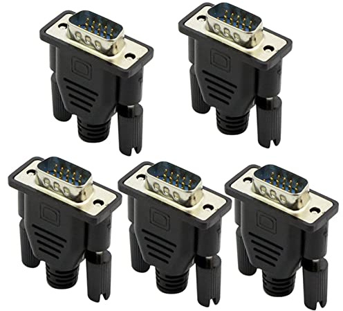 Xnuiasqe 5X VGA Virtual Display Adaptateur Dummy Plug EDID Headless Fantôme Émulateur Plaque de Verrouillage