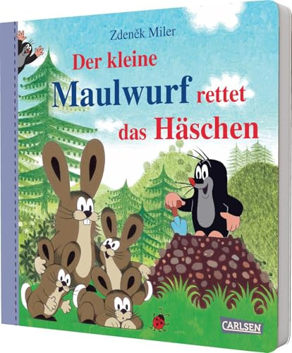 Der kleine Maulwurf rettet das Häschen: Pappbilderbuch für Kleinkinder ab 1 Jahr