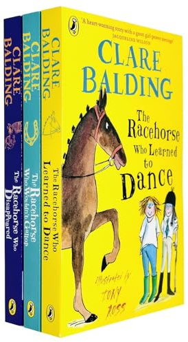 Clare Balding Charlie Bass Collection 3 Books Set (The The Racehorse Who Wouldn't Gallop, The The Racehorse Who Disappeared, The Racehorse Who Learned to Dance)