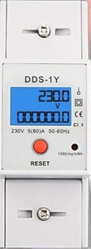 Digitaler Stromzähler Einphasen-Energiezähler DIN-Hutschiene *individuelle Anzeigemöglichkeiten* eQ3 FHEM Smart Home Homematic ZZ3