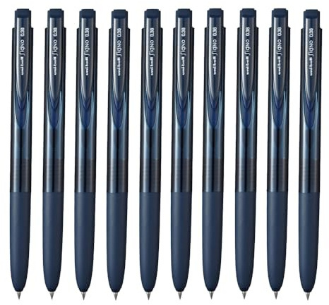 Mitsubishi Pencil Signo RT1 UMN-155-38 Uni Ballpoint Pen, 0.38 mm, Blue Black [Set of 10] Receipt Items UMN15538.64
