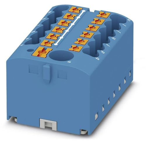 Phoenix Contact PTFIX 6/12X2,5 BU Verteilerblock, Grundklemme mit Einspeisung, Push-in, 13-Polig, Blau 1 Stück