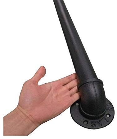 Rambarde Fer forgé Garde-Corps Terrasse Fenetre Balcon Parapet Barre Appui Banister Support Main Courante pour Escalier, 1,5 m 2,5m 3m 3 m 3,3 m 4,5 m 6m, intérieur Mur extérieur ( Size : 14ft/420cm )
