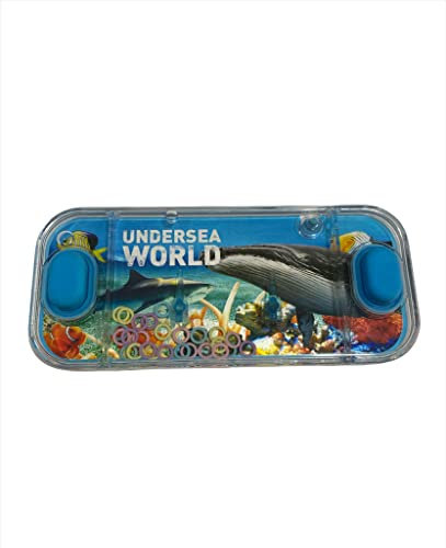 Makio Mini Wasserspiele, Ringwasserspiele für Mädchen und Jungen, Reisespiel, Aguaplay, Water Geme. Aqua Play (Ballena & Hai)