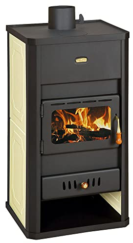 Stufa a legna per impianto di riscaldamento centralizzato Prity S3 W13 con caldaia integrata