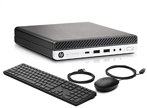 HP Micro Desktop Computer 800 G3 Elitedesk Mini Business PC, Intel Core i5-6500T,16GB DDR4, 512GB SSD,WiFi Type-C Port, New Wired Keyboard Mouse, Windows 11 Pro (Renewed)