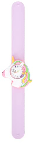 UKCOCO Bezaubernde Kinderuhr Mit Cartoon-Quarzwerk Verschleißfeste Armbanduhr Für Mädchen Und Jungen Kinderaccessoire Mit Klarem Zifferblatt Und Langlebigem Silikonband Ideal Für Den Alltag