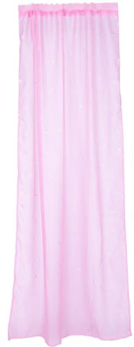 Homoyoyo Tende in tulle a forma di stella, per camera da letto, camera da letto, in voile con stelle glitterate, per casa, bar, ristoranti, decorazione (100 x 200 cm, rosa)