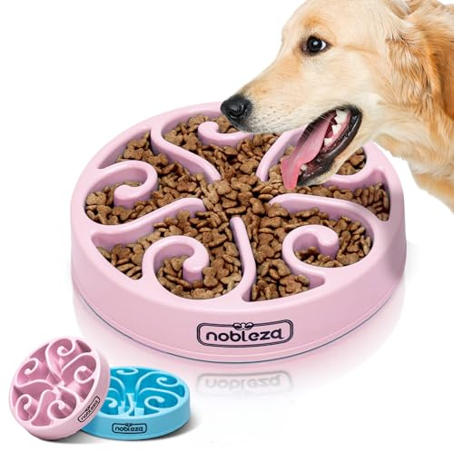 Nobleza Large Slow Feeder Bowl Dog Food Bowls to Slow Down Eating