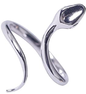 GALPADA Silberner Schlangenring Kreativer Modering Mit Schlangenmuster Verstellbarer Fingerring Aus Sterlingsilber Hochwertiger Schmuck Stilvoller Ring Für Anlässe