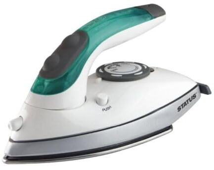 Travel Iron Clothes Ultra Compact & Lightweight Clothes Steam & Dry Ironing 1100W Dual Voltage 110-240v Variable Temperature Control Non-Stick Sole Plate.