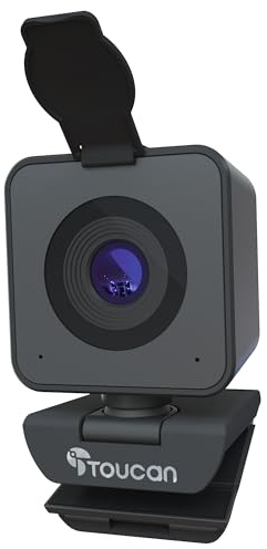 TOUCAN 1080P Webcam with Microphone,Clear Stereo Audio, Streaming Webcam, 115°View Computer Camera,Plug and Play USB Web Cam for Skype, Zoom, FaceTime, Hangouts, PC/Laptop/MacBook/Tablet